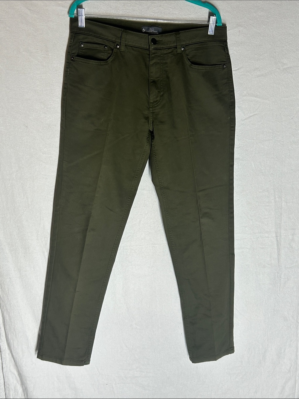 Slim Fit Men's Olive Green Jeans